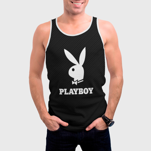 Мужская майка 3D Playboy Плейбой, цвет 3D печать - фото 3