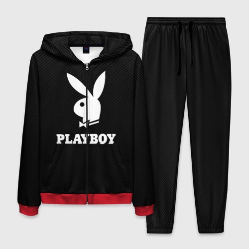 Мужской костюм 3D Playboy Плейбой, цвет красный