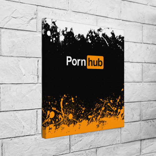 Холст квадратный Pornhub Порнхаб, цвет 3D печать - фото 3