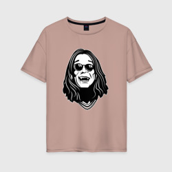 Женская футболка хлопок Oversize Ozzy Osbourne