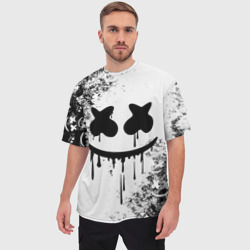 Мужская футболка oversize 3D Marshmello - фото 2