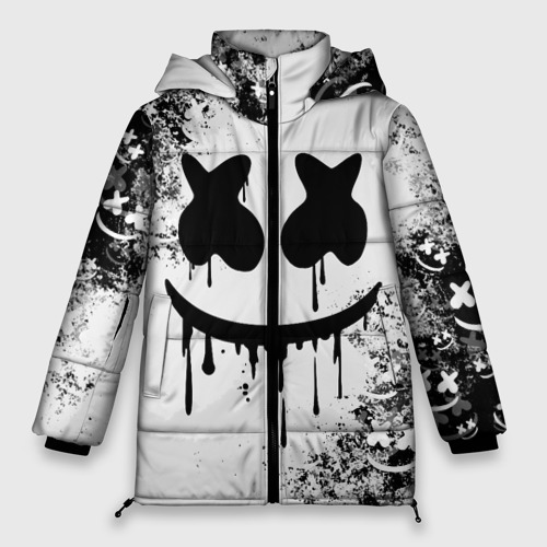 Женская зимняя куртка Oversize Marshmello, цвет черный