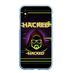 Чехол для iPhone XS Max матовый Hacked