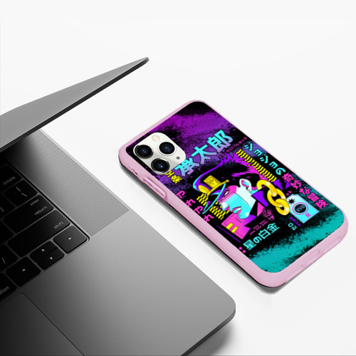 Чехол для iPhone 11 Pro Max матовый Приключения ДжоДжо, цвет розовый - фото 5