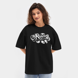 Женская футболка Oversize хлопок texturе The Rasmus Расмус - фото 2
