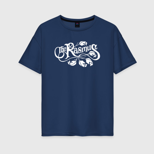 Женская футболка оверсайз из хлопка с принтом The Rasmus Расмус, вид спереди №1