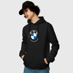 Мужская толстовка хлопок BMW logo 2020 - фото 2