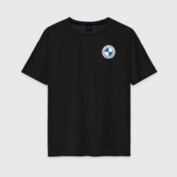 Женская футболка хлопок Oversize BMW logo 2020