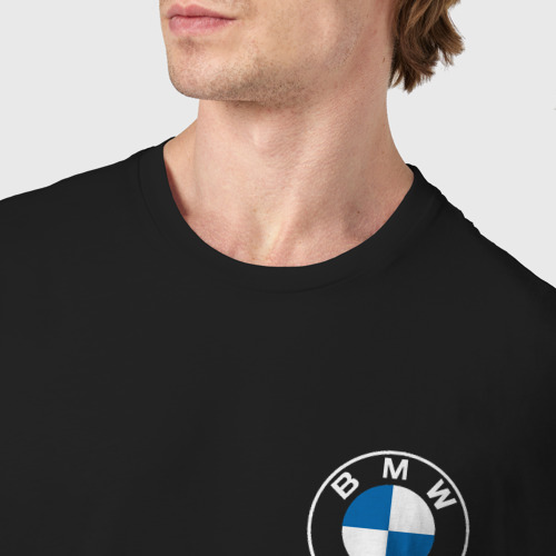 Мужская футболка хлопок БМВ лого 2020 - фото 6