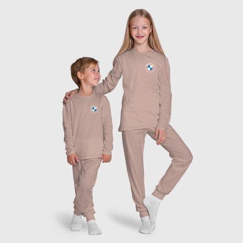 Детская пижама с лонгсливом хлопок с принтом БМВ лого 2020, фото #5