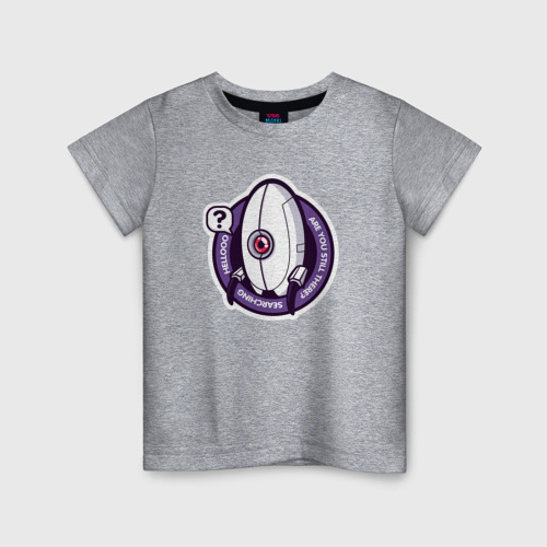 Детская футболка хлопок с принтом Portal, вид спереди #2