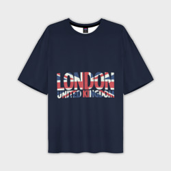 Мужская футболка oversize 3D Лондон