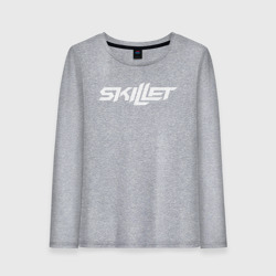 Женский лонгслив хлопок Skillet Logo Скиллет лого