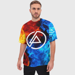 Мужская футболка oversize 3D Linkin Park Линкин Парк - фото 2