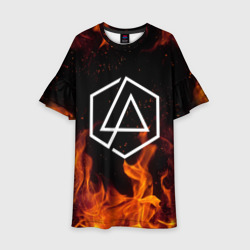 Детское платье 3D Linkin Park in fire
