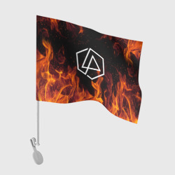 Флаг для автомобиля Linkin Park in fire