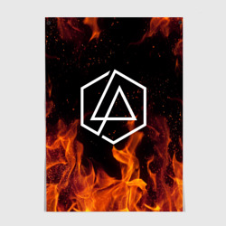 Постер Linkin Park in fire