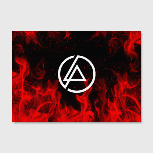 Холст прямоугольный Linkin park emblem, цвет 3D печать - фото 2