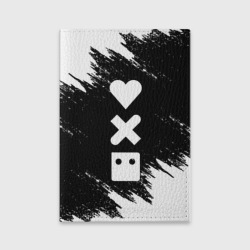 Обложка для паспорта матовая кожа Love death robots LDR