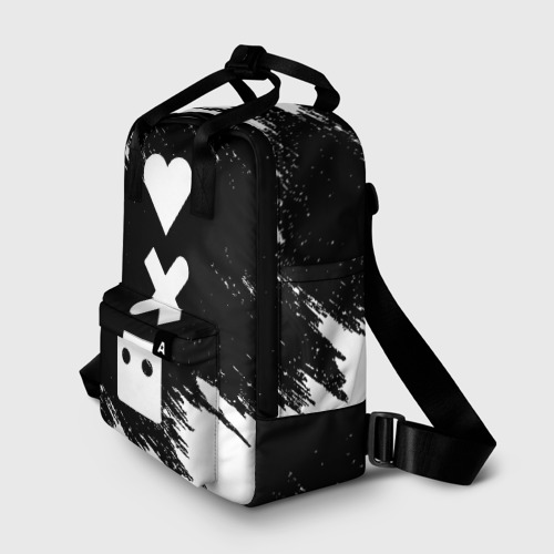 Женский рюкзак 3D с принтом LOVE DEATH ROBOTS | LDR (Z), фото на моделе #1