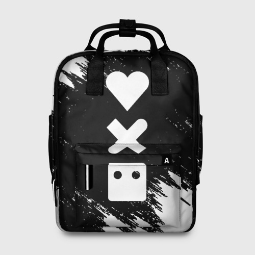 Женский рюкзак 3D с принтом LOVE DEATH ROBOTS | LDR (Z), вид спереди #2