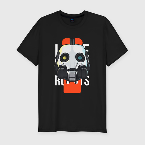 Мужская футболка хлопок Slim Love death robots LDR, цвет черный