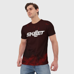 Мужская футболка 3D Skillet - фото 2