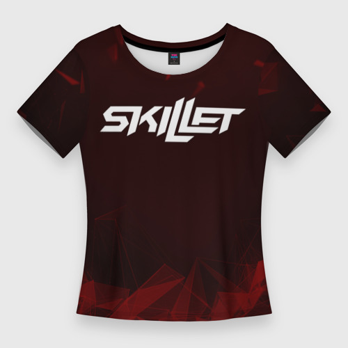 Женская футболка 3D Slim Skillet, цвет 3D печать