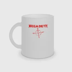 Кружка матовая стеклянная Megadeth