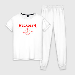 Женская пижама хлопок Megadeth