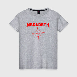 Женская футболка хлопок Megadeth
