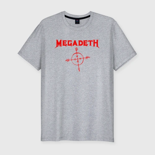 Мужская футболка хлопок Slim Megadeth