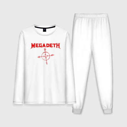 Мужская пижама с лонгсливом хлопок Megadeth
