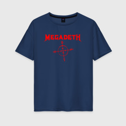 Женская футболка хлопок Oversize Megadeth