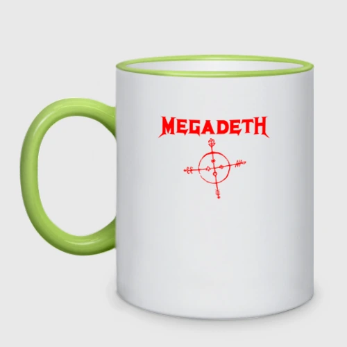 Кружка двухцветная Megadeth