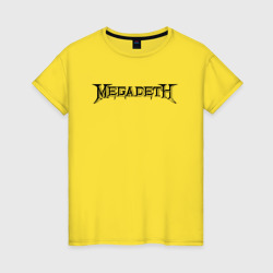 Женская футболка хлопок Megadeth Мегадеф