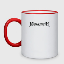 Кружка двухцветная Megadeth Мегадеф