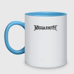 Кружка двухцветная Megadeth Мегадеф