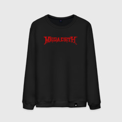 Мужской свитшот хлопок Megadeth красное лого