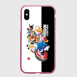 Чехол для iPhone XS Max матовый Соник