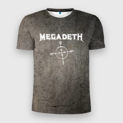 Мужская футболка 3D Slim Megadeth Мегадеф