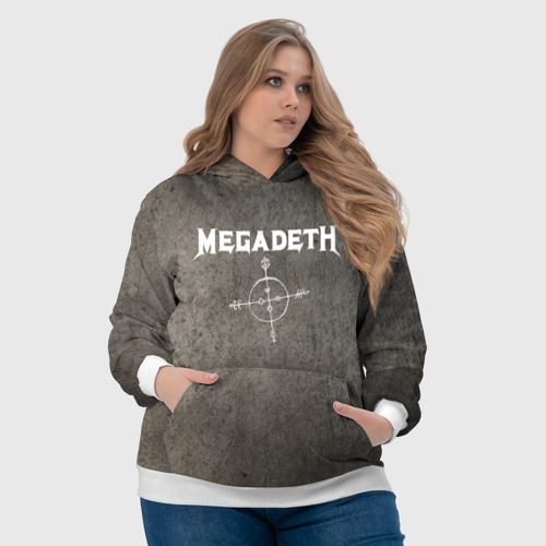 Женская толстовка 3D Megadeth Мегадеф, цвет 3D печать - фото 6