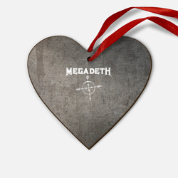 Деревянная игрушка Сердце Megadeth Мегадеф