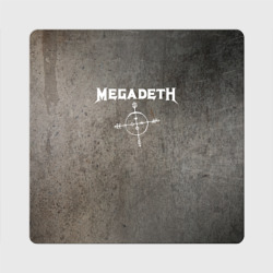 Магнит виниловый Квадрат Megadeth Мегадеф