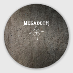 Круглый коврик для мышки Megadeth Мегадеф