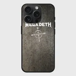 Чехол силиконовый для Apple iPhone 15 Pro матовый Megadeth Мегадеф