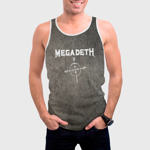 Мужская майка 3D Megadeth Мегадеф, цвет 3D печать - фото 3