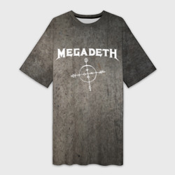 Платье-футболка 3D Megadeth Мегадеф
