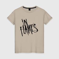 Женская футболка хлопок In Flames Ин Флеймс