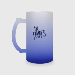 Кружка пивная матовое стекло In Flames Ин Флеймс